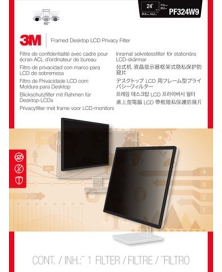 3M Privacy filter framed lightweight 23\'\' to 25\'\' WS (16:9)