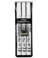 Calligraphy Pen Artline 3-sæt sort