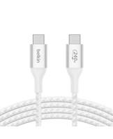 BOOST CHARGE 240W USB-C to USB-C Cable, 1m, White