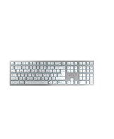 Cherry KW 9100 Slim for MAC Wireless Keyboard, Silver/White