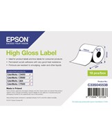 High Gloss Label, Continuous Roll: 102mm x 33m