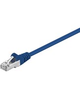 Patch-Cable CAT5e SF/UTP 2xRJ45, PVC, CCA, Blue (1m)