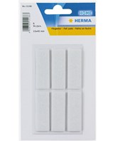Herma Home filtfødder 45X15mm hvid (6)