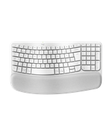 Wave Keys wireless ergonomic keyboard, Off-white (Nordic)