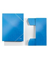 3-klap elastikmappe WOW A4 blå