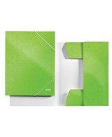 3-klap elastikmappe WOW A4 grøn