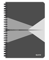 Notesblok Office karton A5 linjeret grå
