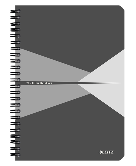 Notesblok Office karton A5 linjeret grå