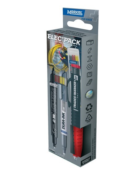 Trades-Marker+ Dry 2In1 - Retail Elec\'Pack