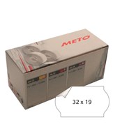 Meto etiket aftag 32x19 hvid (5rl/1000)