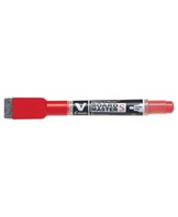 WB Marker V-Board m/magnet&visker S EF rund rød