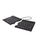 R-Go Split Break ergonomic wireless keyboard, Black (US)