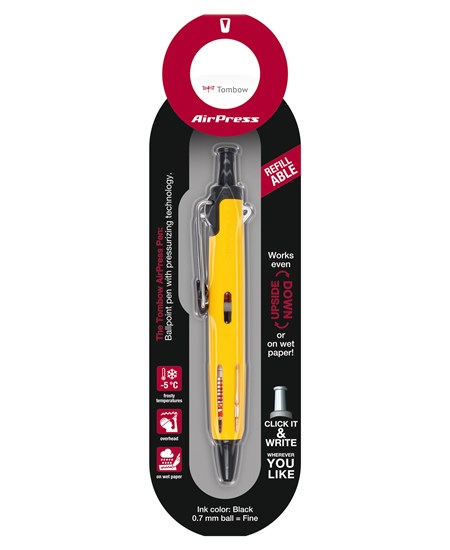 Kuglepen Tombow AirPress Pen blister gul