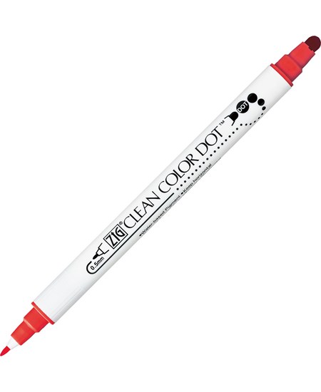 Zig Clean Color DOT Pen Red