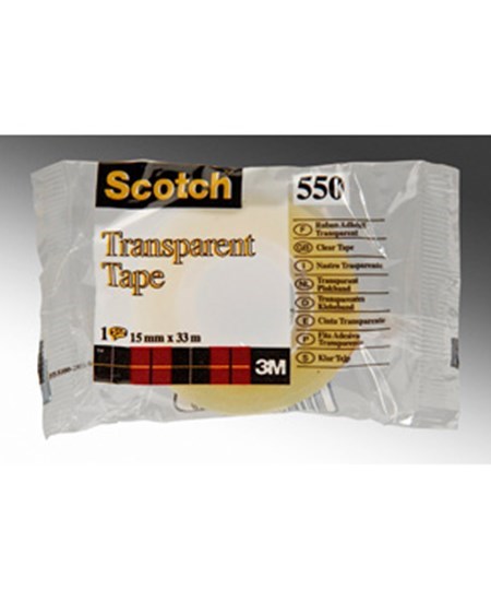 Tape Scotch 550 15mmx66m klar