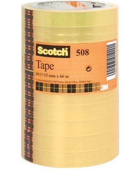 Tape Scotch 508 15mmx66m tårn klar (10)