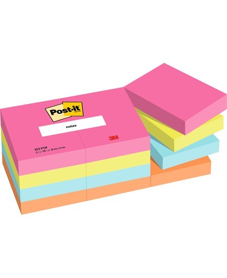 Post-it Poptimistic Cabin Pack 38x51 100sh (12)