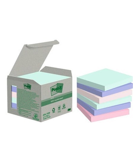 Post-it Recycled mix colors 76x76 100sh (6)