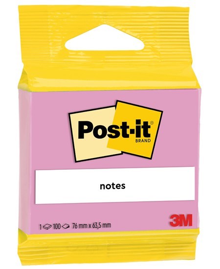 Post-it pink 63,5x76 100sh