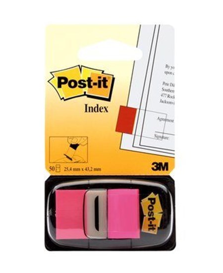 Post-it Indexfaner 25,4x43,2 neon pink