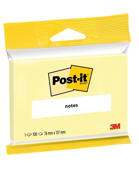 Post-it Canary Yellow 76x127 100sh