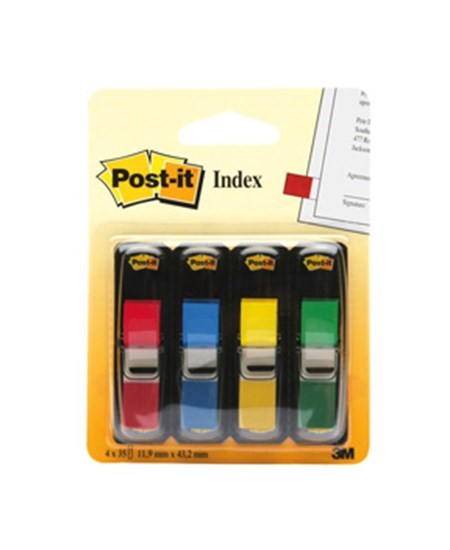 Post-it Indexfaner 11,9x43,1 ass. farver (4)