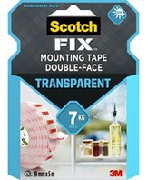 Scotch-Fix transparent mont. tape 19mm x 5m