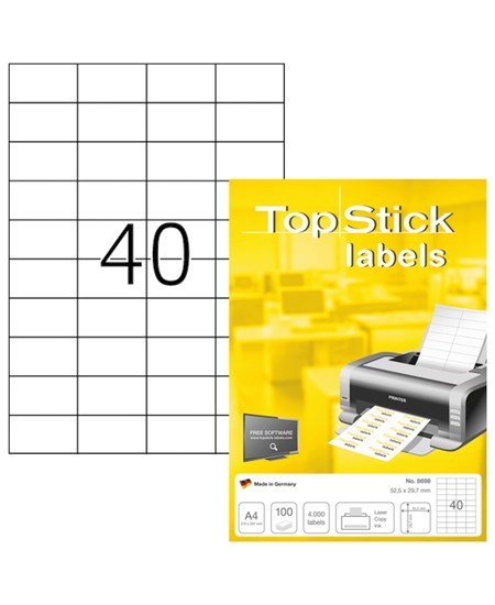 Etiketter TopStick 52,5x29,7mm (100)