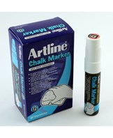 Artline Chalk Marker 12.0mm spids hvid
