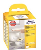 Avery adresseetiket på rulle 89x36mm (2x260)