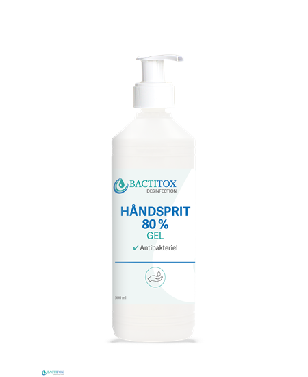 Bactitox GEL Hånddesinfektion 80% (500 ml)