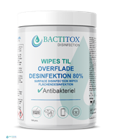 Bactitox Wipes til overfladedesinfektion 80% (100 stk/boks)