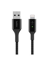 Smart LED USB-A to Lightning Cable, Black