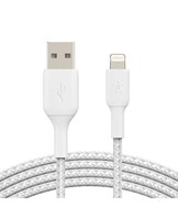 BOOST CHARGE Lightning to USB-A Cable_Braided, 1M, White