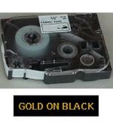 Brother TZe tape 24mmx8m gold/black
