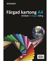 Karton A4 220 gr. ass. farver (10)