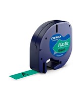 Tape LetraTag plastic 12mmx4m green