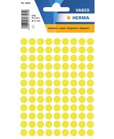 Herma etiket manuel ø8 neon gul (540)