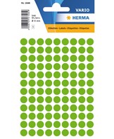 Herma etiket manuel ø8 neon grøn (540)