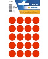 Herma etiket manuel ø19 neon rød (100)