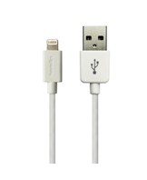 USB>Lightning Sync/Charge Cable, White (1m)