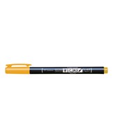 Brush pen Tombow Fudenosuke hård gul