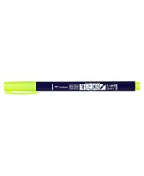 Brush pen Tombow Fudenosuke hård neon gul