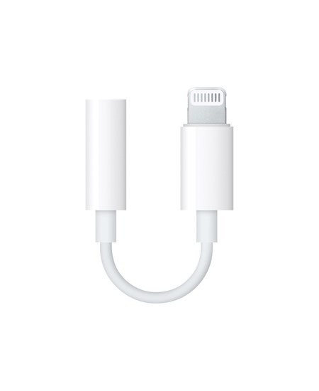 Apple Lightning to 3.5 mm Headphone Adapter, White