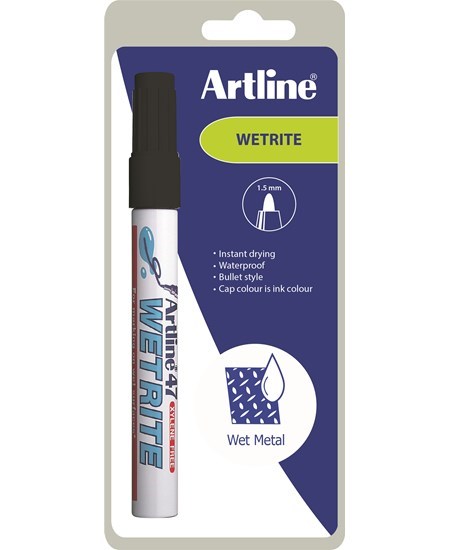 Marker Artline 47 Wetrite 1.5 sort 1-Blister