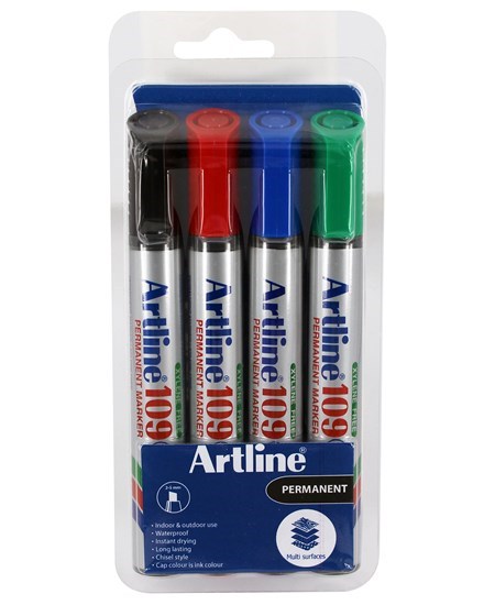 Marker Artline 109 5.0mm 4/set