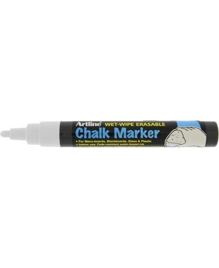 Artline Chalk Marker 4.0mm spids hvid