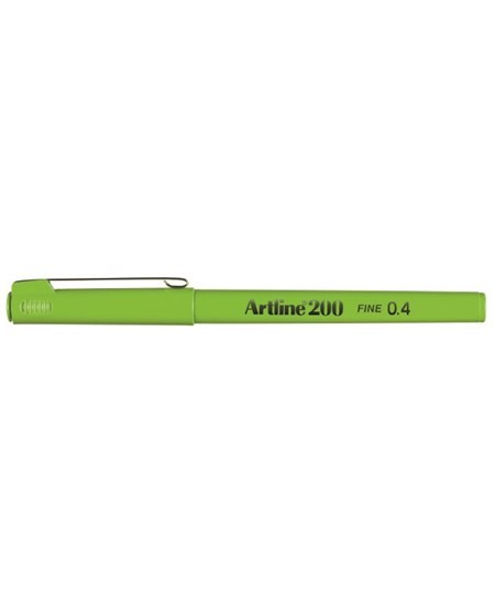 Fineliner Artline 200 Fine 0.4 limegrøn