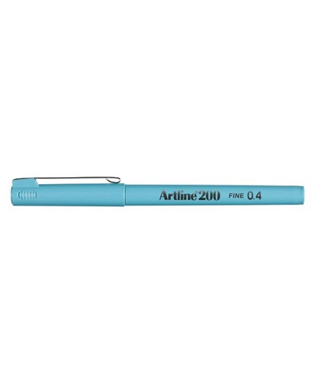 Fineliner Artline 200 Fine 0.4 lyseblå