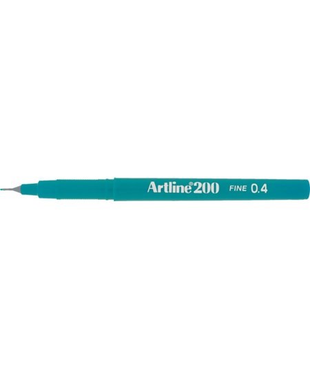 Fineliner Artline 200 Fine 0.4 mørkegrøn